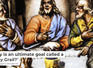 An 18th-century stained glass window panel by William Peckitt, showing The Last Supper of Christ and the disciples. TonyBaggett via iStock / Getty Images Plus